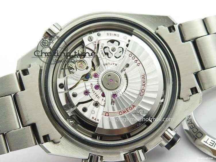 1223 Planet Ocean Master Chronometer Chrono SS OM 1:1 Best Edition Gray Dial On SS Bracelet A Reliable 8180
